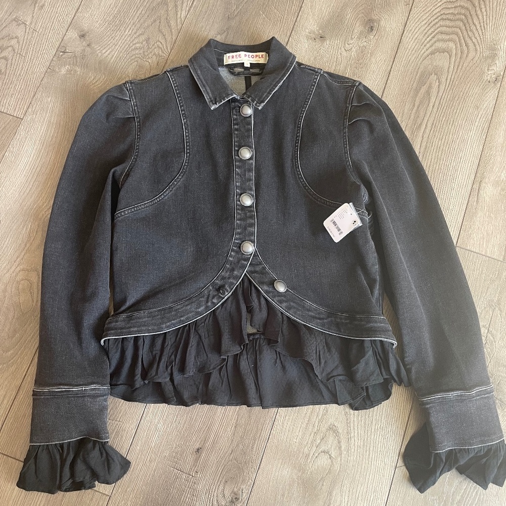 Free People Ruffles Romance Jacket